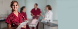 nurse with clipboard