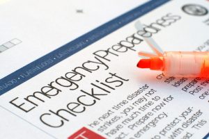 Emergency preparedness checklist