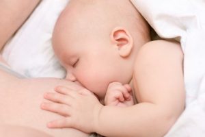 baby breastfeeding