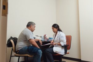 Patient meets with Doctor