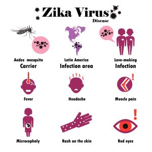 Diagram of Zika Symptoms