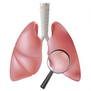 Lungs and Magnifying glass