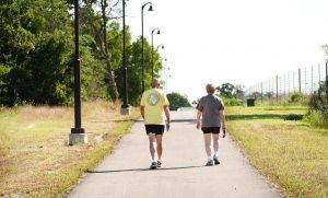 Couple walking