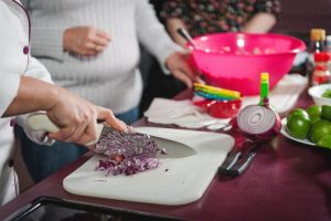 People cooking together