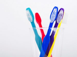 Colorful toothbrushes