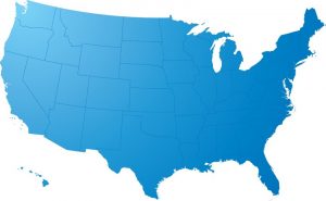 Map of United States of America