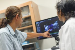 Doctors examining x-ray