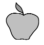 Meal Planning/Grey Apple Icon