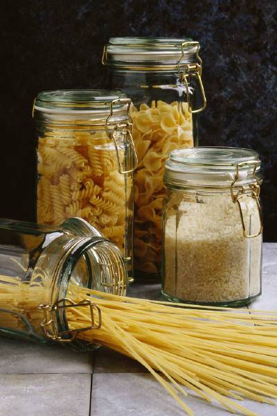 Meal Planning/Assorted Pasta in Jars Photo