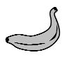 Meal Planning/Banana Grey Icon