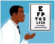 Complications/Doctor and Vision Test Icon