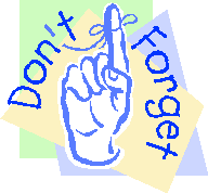 High Blood Sugar/Don't Forget: String on Finger Icon