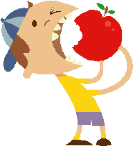 High Blood Sugar/Eating an Apple Icon