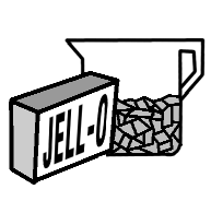 Meal Planning/Grey Gelatin Half Cup Icon