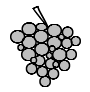 Meal Planning/Grey Grape Bunch Icon