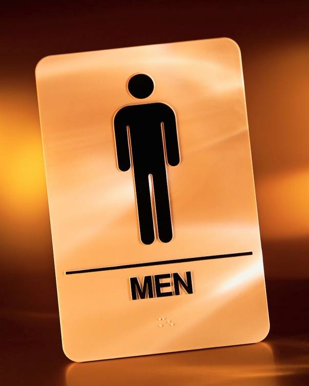 High Blood Sugar/Mens Restroom Sign Photo