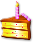 Exceptional Times/Piece of Cake with Candle Icon