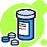 High Blood Sugar/Pill Bottle with Pills Icon