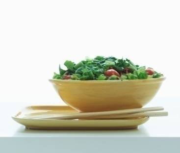 Meal Planning/Salad in Bowl on Tray with Chopsticks Photo