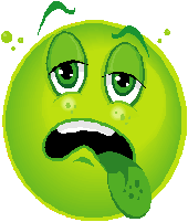 Signs and Symptoms of Diabetes/Sick Green Face Icon