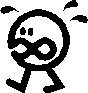 High Blood Sugar/Stick Figure Sweating Icon