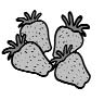 Meal Planning/Grey Strawberry Bunch Icon